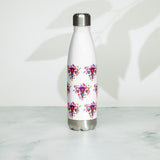 Eastern Woodlands Style Floral Uterus - Stainless Steel Water Bottle
