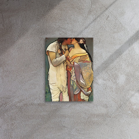 Moo ‘ams ni stinta - Sweethearts V - Indigenous Art Nouveau - Thin canvas Print