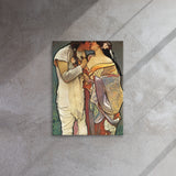 Moo ‘ams ni stinta - Sweethearts V - Indigenous Art Nouveau - Thin canvas Print