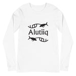 Alutiiq Whaling Petroglyph - Unisex Long Sleeve Tee