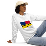 Zuni Flag Unisex Organic Raglan Sweatshirt