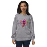 Eastern Woodlands Style Floral Uterus - Organic Sweatshirt