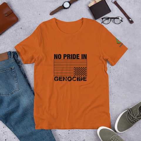 No Pride in Genocide US - FUNDRAISER - Short-Sleeve Unisex T-Shirt
