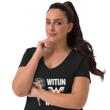 Witun Woman - Indigenous Super Heroes - Women’s Recycled V-Neck T-Shirt