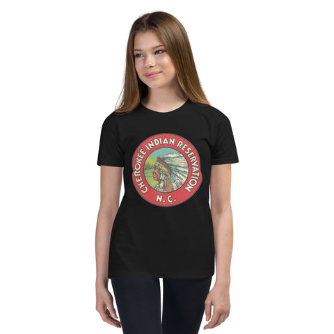 Vintage Cherokee Indian Reservation - Youth Short Sleeve T-Shirt